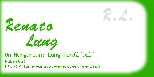 renato lung business card